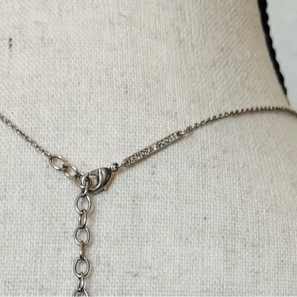 Kendra Scott Lillia Butterfly Pendant Necklace-Silver/Indigo Dichroic Glass - Picture 8 of 8